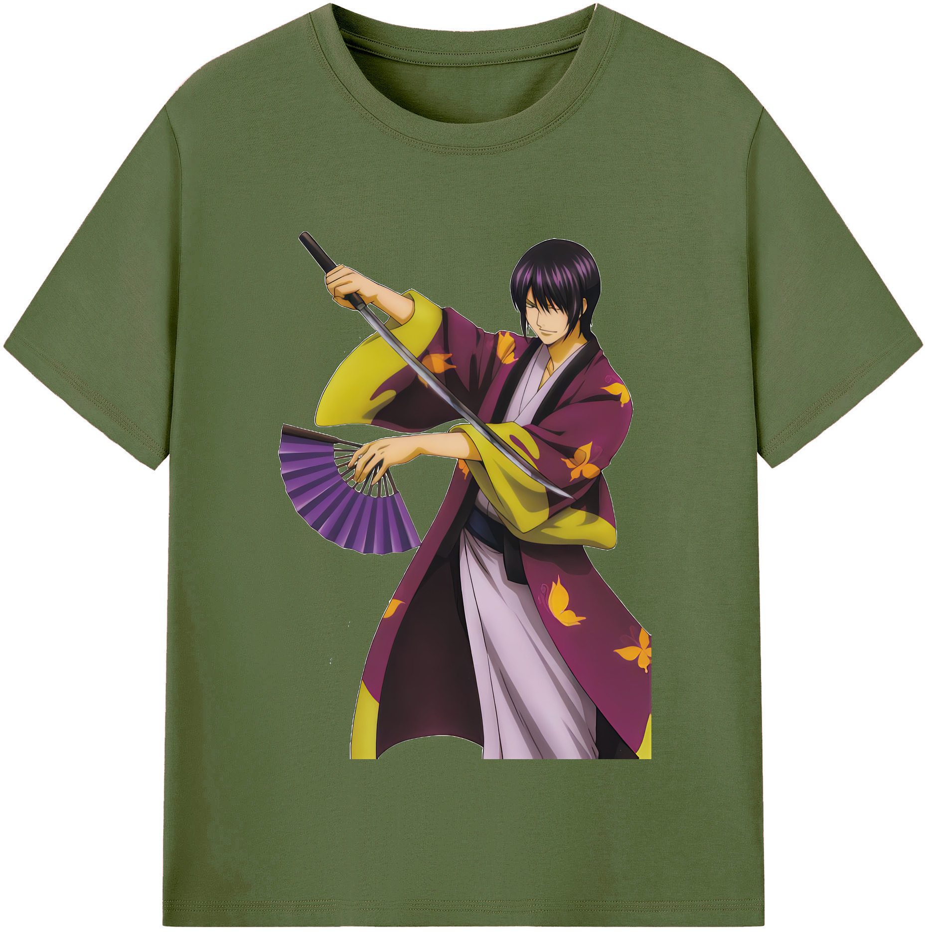 （画像用） ぎんたま 坂田銀時（さかたぎんとき） 神楽 志村新八（しむら しんぱち） GINTAMA Sakata Gintoki Kagura Shimura Shinpachi 綿100％半袖Tシャツ（フロントプリント）